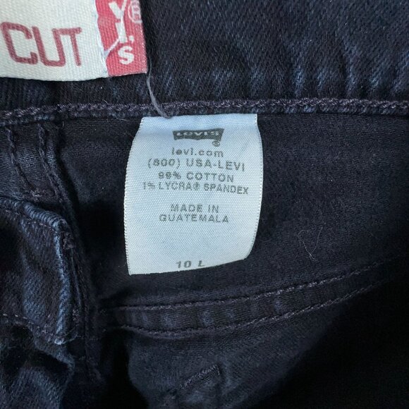 Levis 515 Nouveau Bootcut Jeans Womens Size 10 Long Mid Rise Dark Wash Blue - Picture 6 of 12